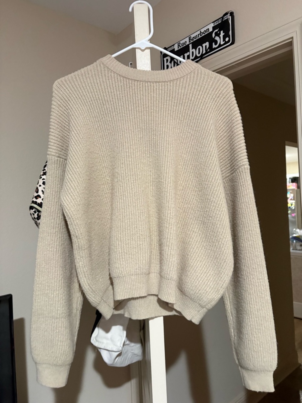 Cozy Crewneck Sweater in Beige - Women
